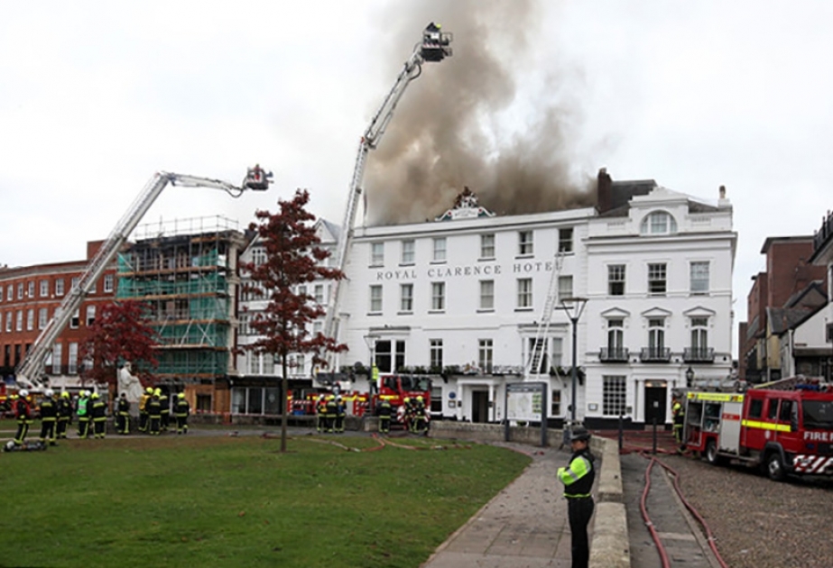 Exeter fire wrecks 'oldest hotel in England'