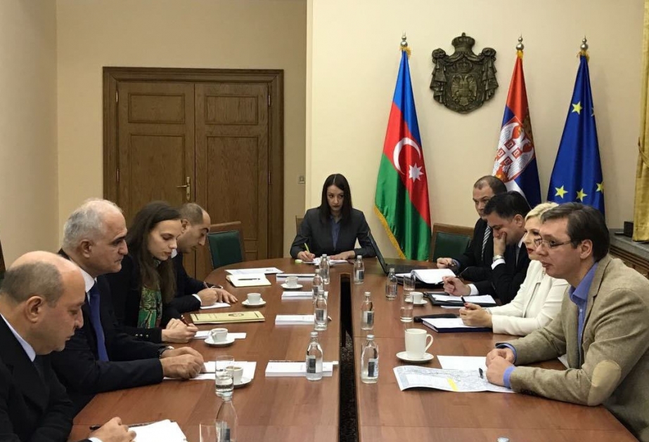 Baş nazir Aleksandr Vuçiç: Serbiya Azərbaycan ilə əlaqələrin genişləndirilməsində maraqlıdır