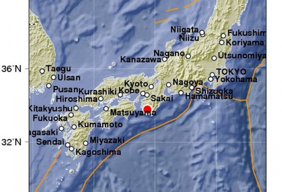 日本中部发生5.4级地震