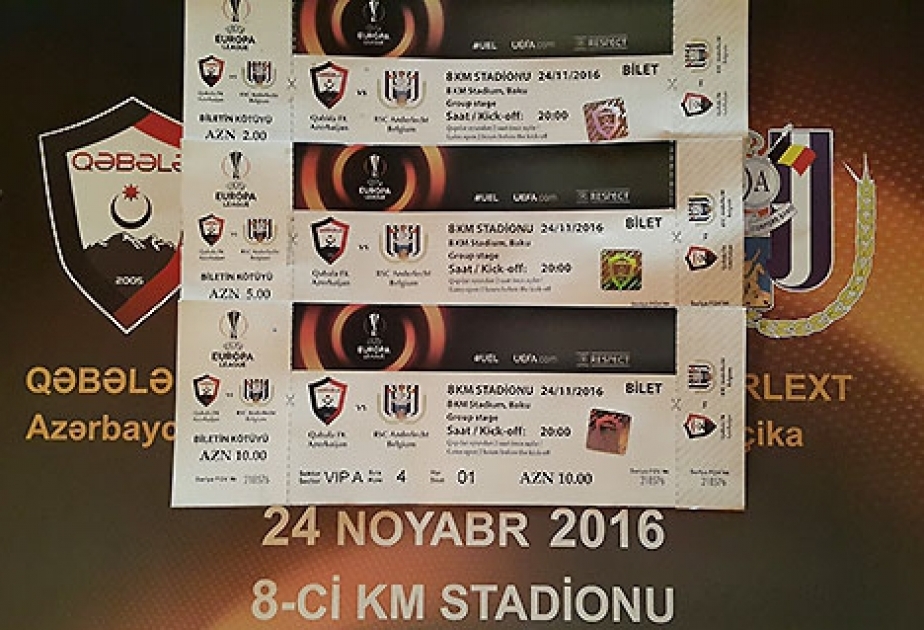 FC Qabala v Anderlecht match tickets go on sale