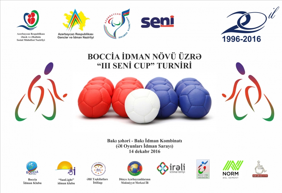 Bakıda Boccia idman növü üzrə III “Seni Cup” turniri təşkil ediləcək