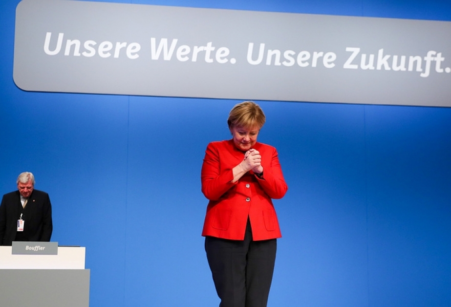 Angela Merkel 9-cu dəfə Xristian-Demokratik İttifaqının sədri seçilib