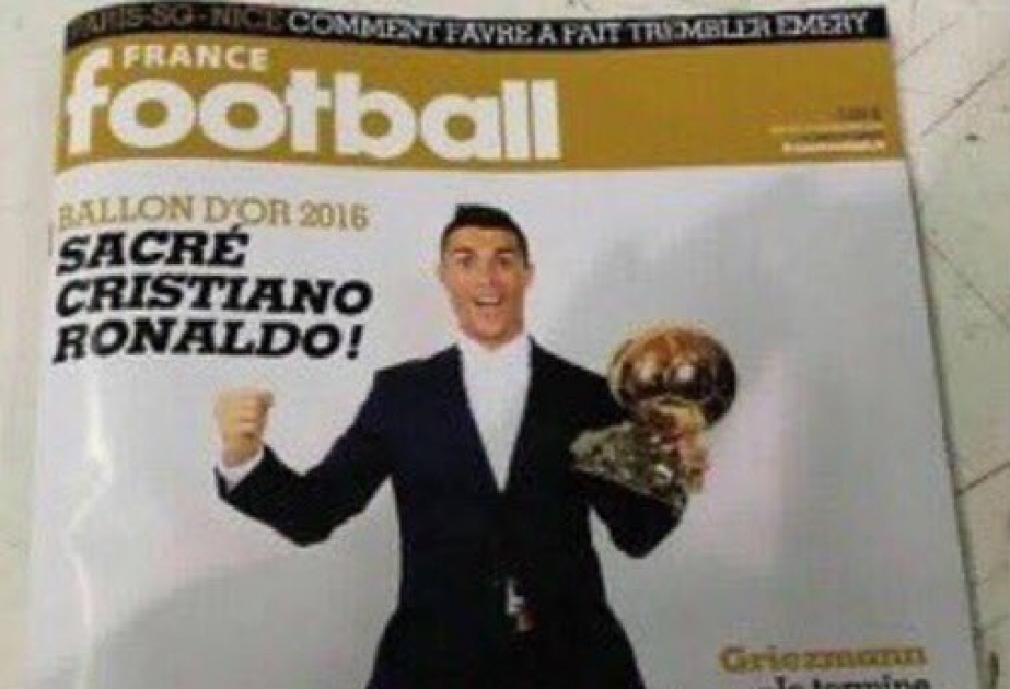 2016-cı il üzrə “Qızıl top”un sahibi Kriştianu Ronaldo seçilib