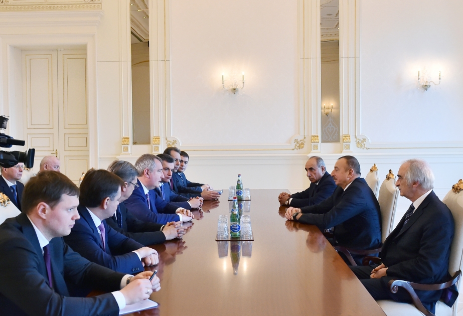 Президент Азербайджана Ильхам Алиев принял делегацию под руководством заместителя премьер-министра России [ОБНОВЛЕНО] ВИДЕО