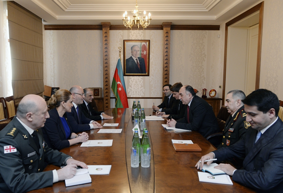 Azerbaijani FM meets Georgian Defence Minister