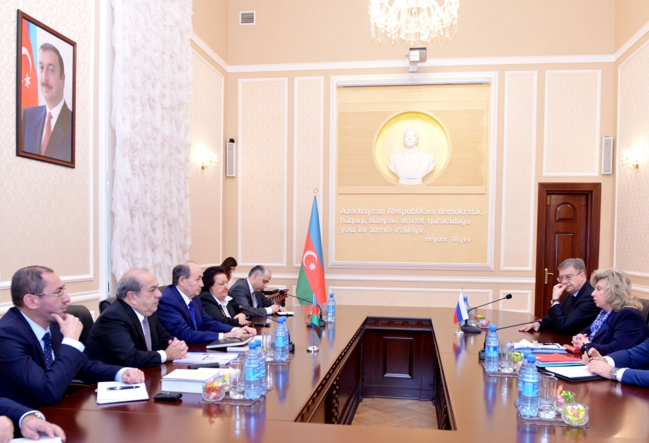 Azerbaijani Minister of Justice meets Russian Commissioner for Human Rights