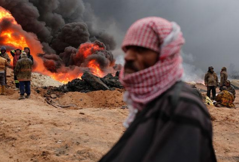 Mosulda 5 aydır yanan neft quyularından 11-ni hələ də söndürmək mümkün olmur