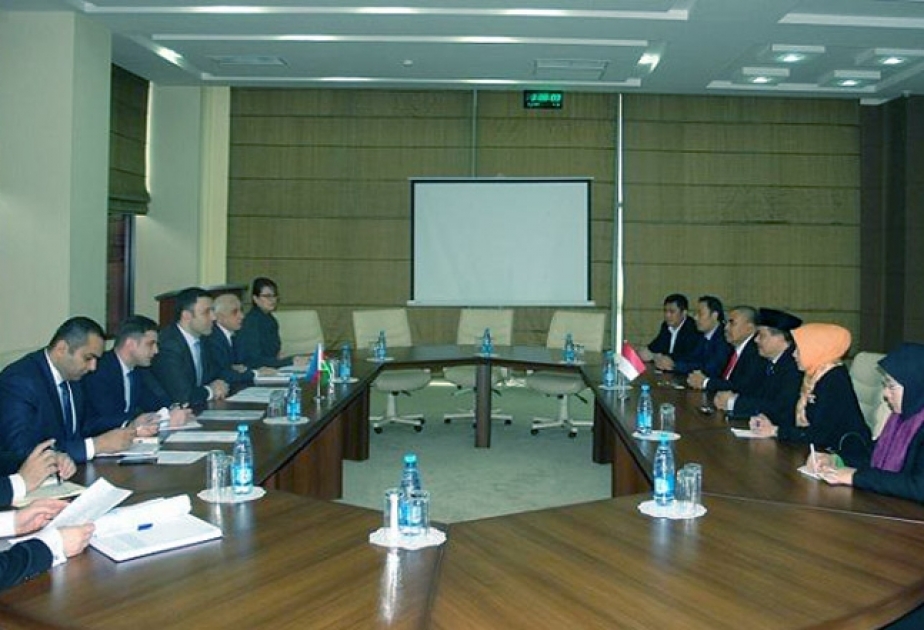 В Минтруда Азербайджана состоялась встреча с делегацией Палаты представителей парламента Индонезии