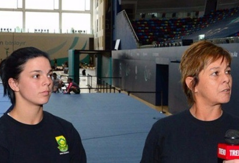 Тренер гимнастки из ЮАР: Мы счастливы, что можем тренироваться в Баку
