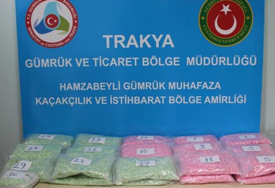 Türkiyəyə 100 min narkotik həbin gətirilməsinin qarşısı alınıb