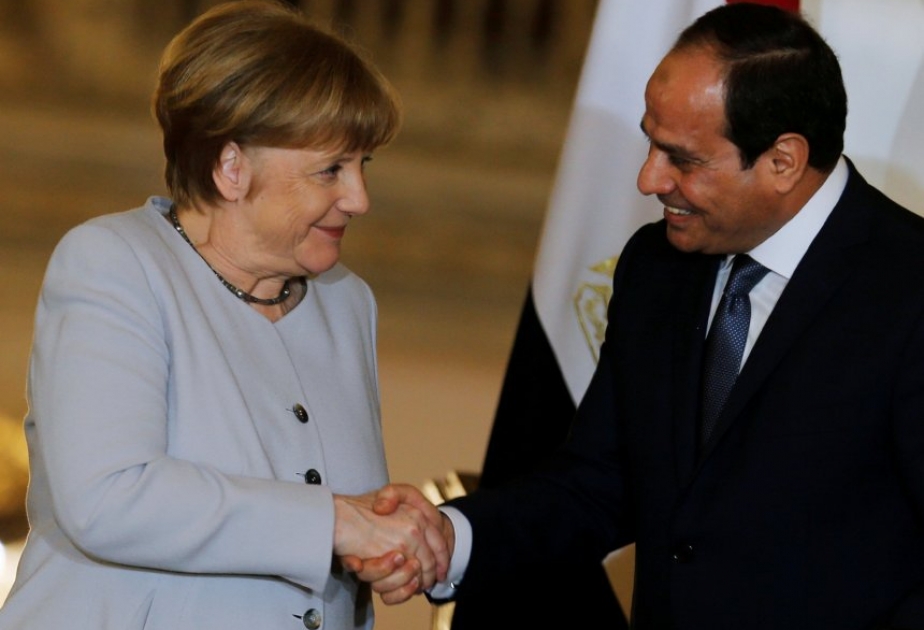 Ägyptischer Präsident und deutsche Bundeskanzlerin besprechen Flüchtlingspolitik