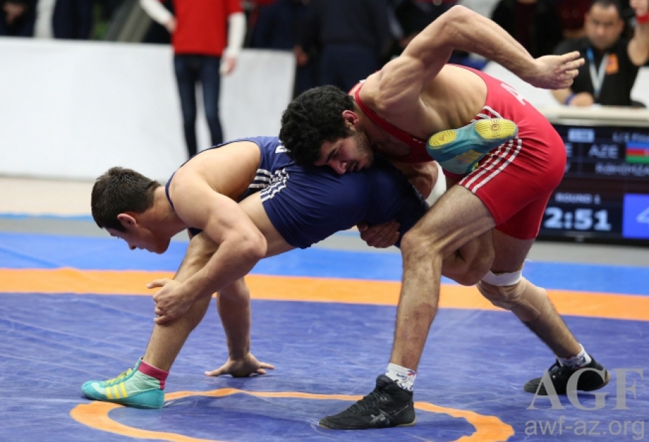 Azerbaijani wrestlers claim five medals on second day of Kiev tournament