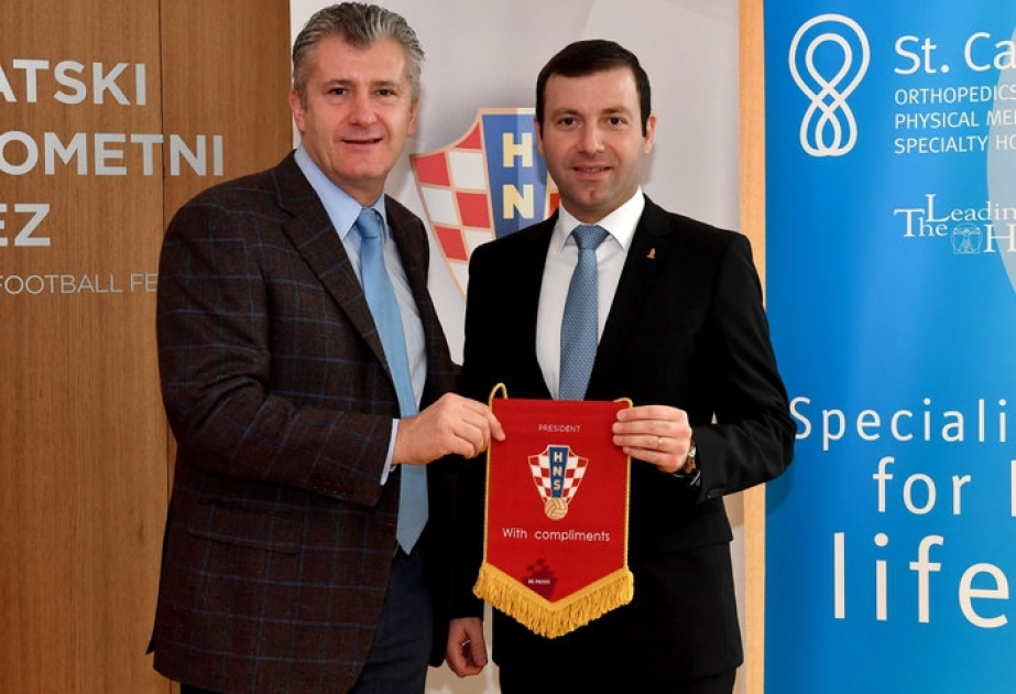 阿塞拜疆足球协会秘书长会见克罗地亚足协主席