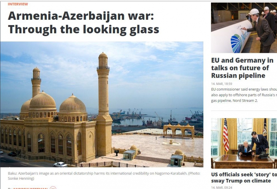 “EU Observer” portalı: Ermənistan Dağlıq Qarabağı hələ də işğal altında saxlayır