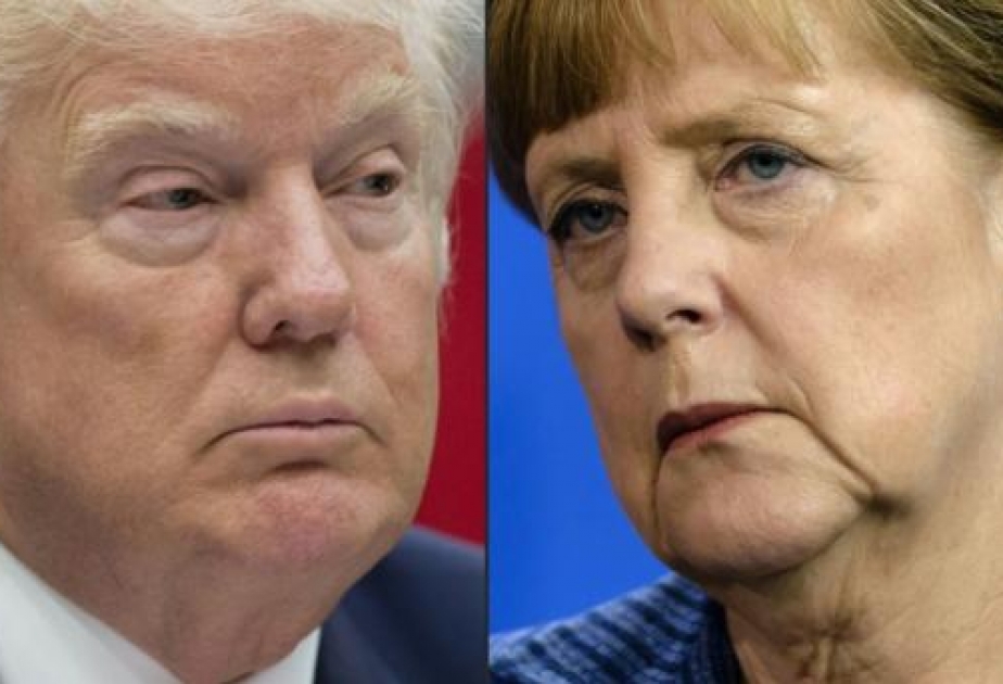 Angela Merkel trifft mit Donald Trump im Weißen Haus zusammen