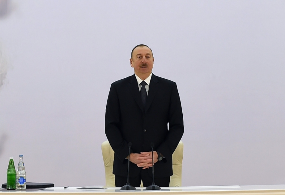 الرئيس علييف: أذربيجان متميزة بسياستها سواء في المنطقة ام في العالم