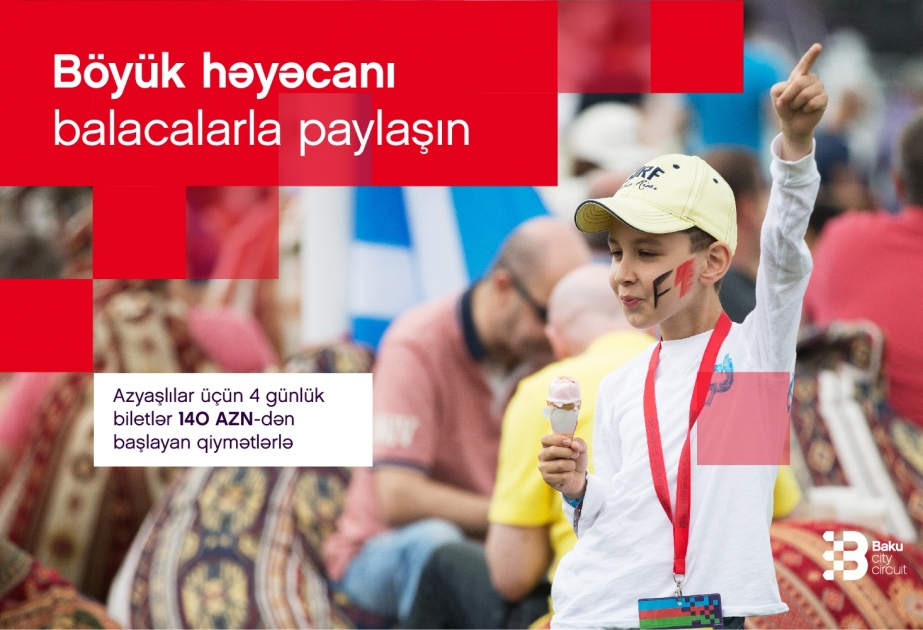 Formula-1 Azərbaycan Qran-Prisində azyaşlılar üçün bütün tribunalara endirimli biletlər təklif olunur