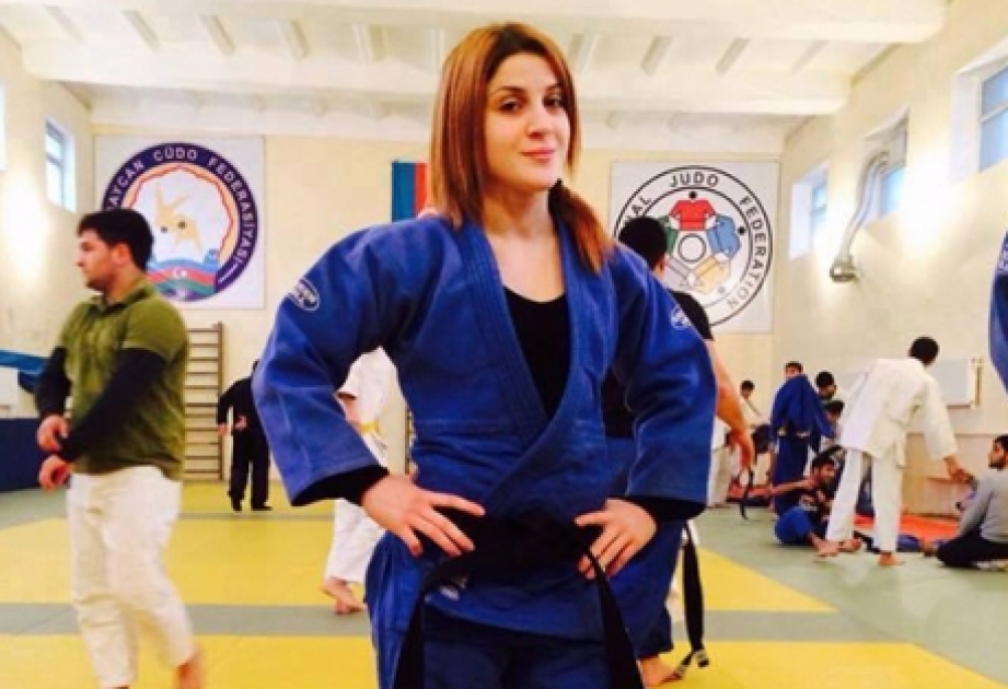 La judoka azerbaïdjanaise Aicha Gourbanly en finale des Jeux de la solidarité islamique