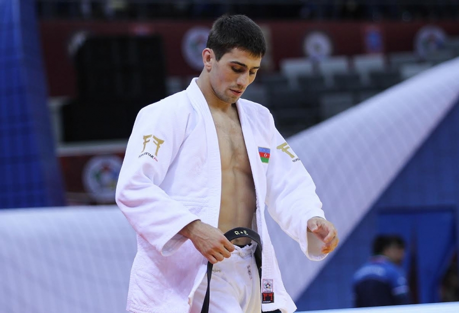 Azerbaijani judo fighter Rustam Orujov in semifinal of Baku 2017