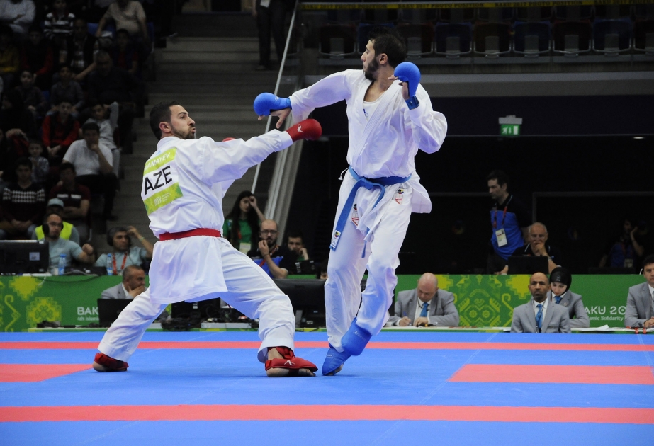 Ayxan Mamayev karate yarışlarının finalında