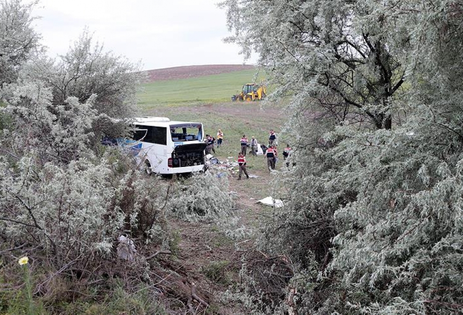 土耳其发生大巴翻车事故 致８人死亡