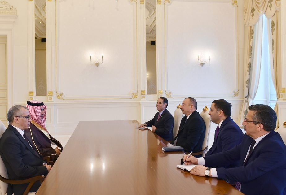 Le président Ilham Aliyev reçoit un ministre d’Etat saoudienVIDEO