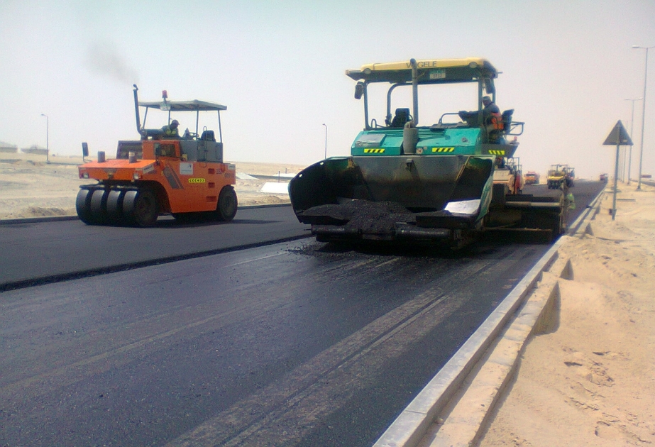 تمويل أعمال بناء طرق برية في محافظة اغصطفا