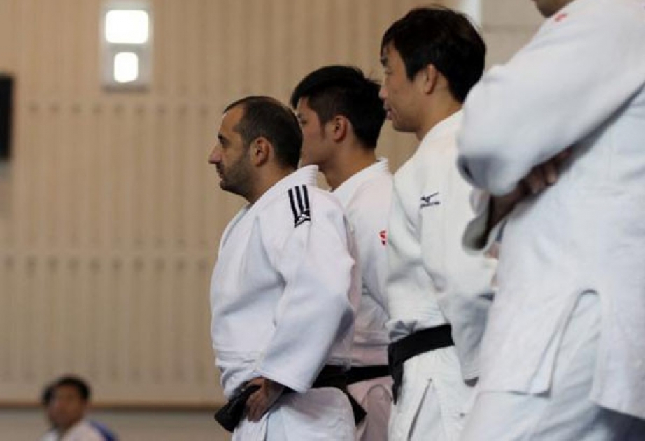 Les principaux judokas azerbaïdjanais en séance d’entraînement au Japon