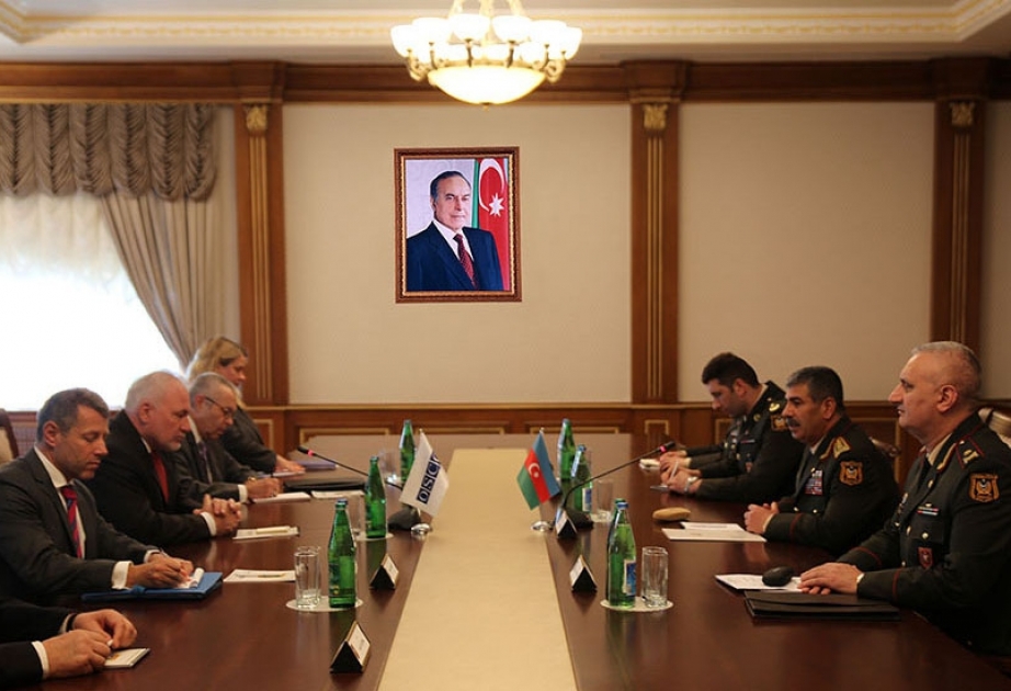 Azerbaijani defense minister meets OSCE Minsk Group co-chairs