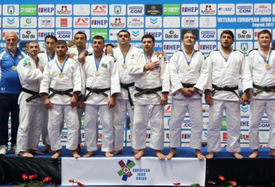 Azerbaijani veteran judo fighters win 10 European medals