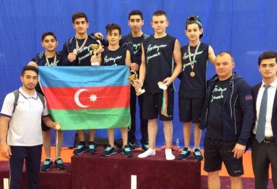 Junior Azerbaijani gymnasts bring home eight medals from Budapest