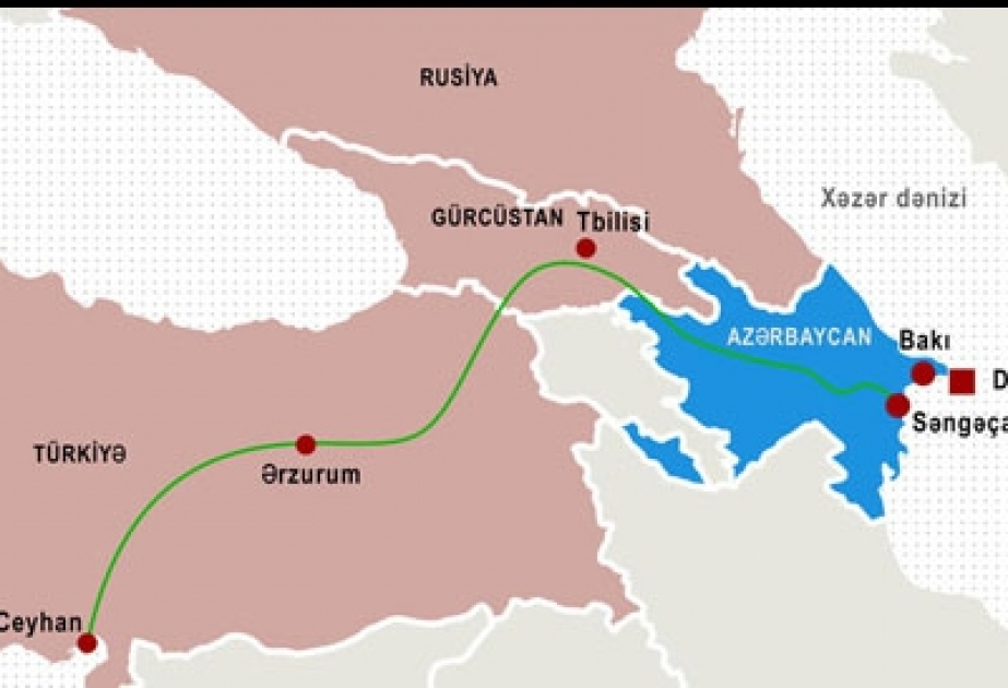 İyun ayında BTC kəməri ilə 2,2 milyon ton Azərbaycan nefti nəql olunub