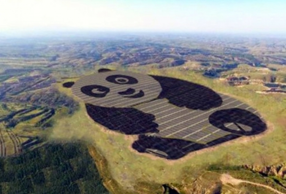 Çində panda formasında günəş elektrik stansiyası tikilib