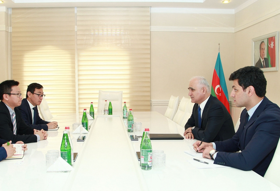 Azerbaijan`s Minister of Economy meets Vice-president of Huawei for Central Asia and Caucasus
