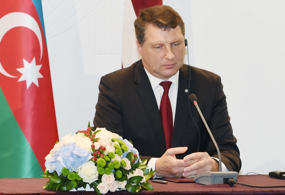 Prezident Raymonds Veyonis: Latviya Azərbaycanın ərazi bütövlüyünü dəstəkləyir