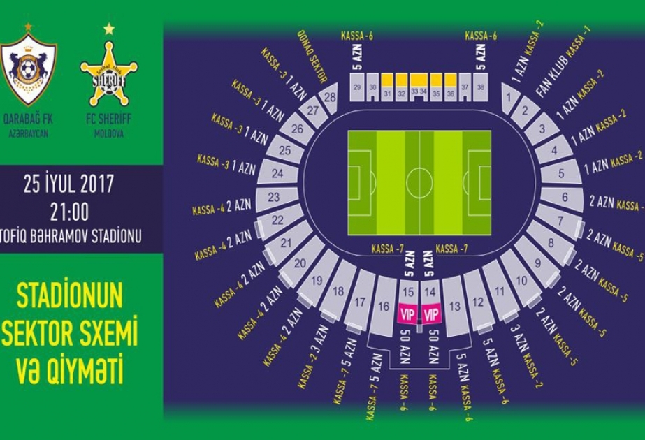 Tickets for Qarabag vs Sheriff match go on sale