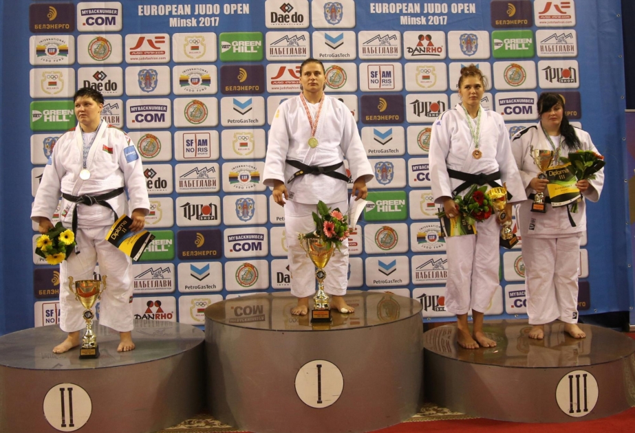Azerbaijani fighters win four medals at European Judo Open Minsk 2017