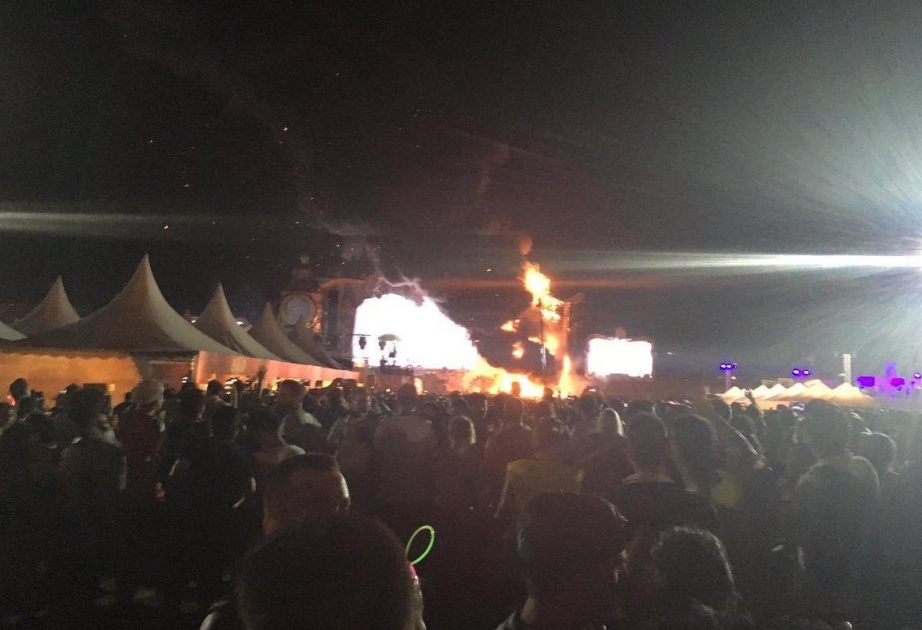 Spain music festival hit by huge blaze on stage