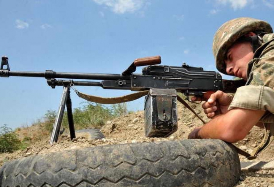 Ermənistan ordusu iriçaplı pulemyotlardan da istifadə etməklə sutka ərzində atəşkəsi 141 dəfə pozub VİDEO
