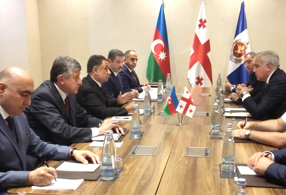 Aserbaidschans Innenminister Ramil Usubov zu Besuch in Georgien