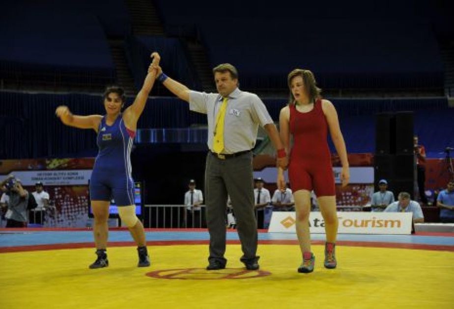 Azerbaijani female wrestler into final of European Championships