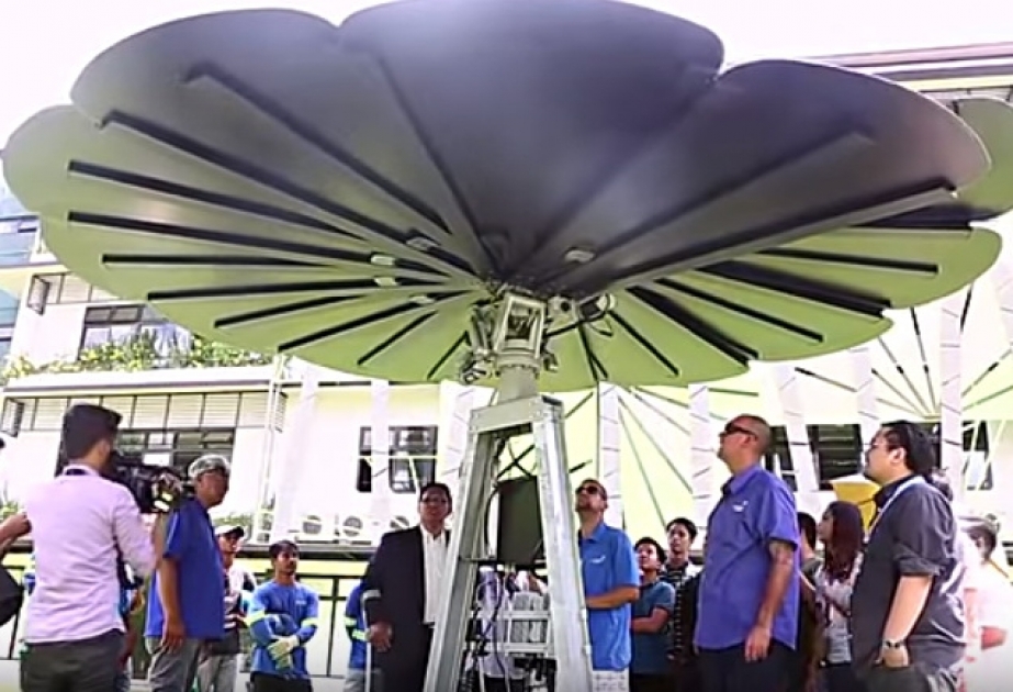 Солнечную электростанцию в виде цветка впервые установили на Филиппинах