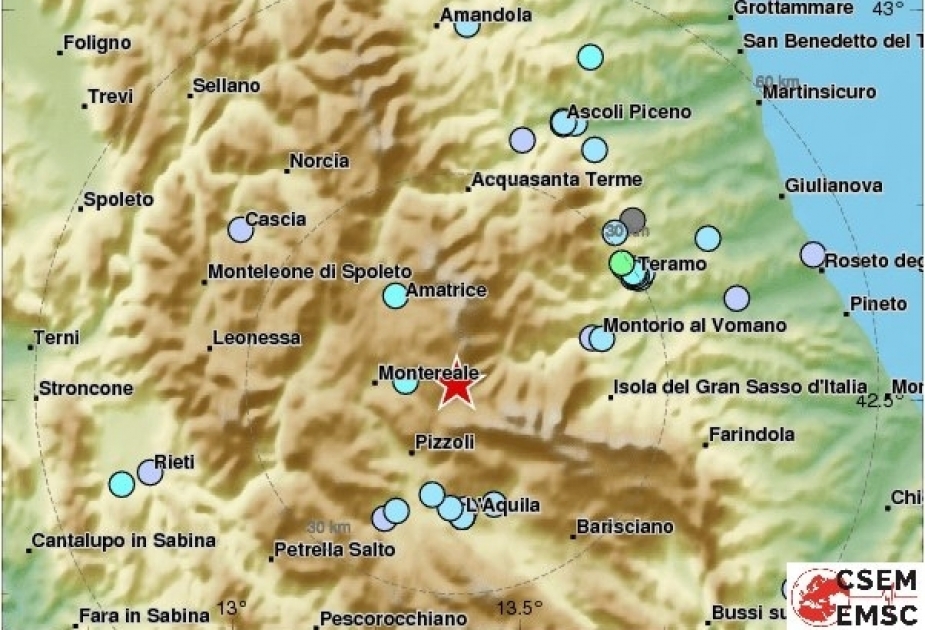 意大利中部发生4.4级地震