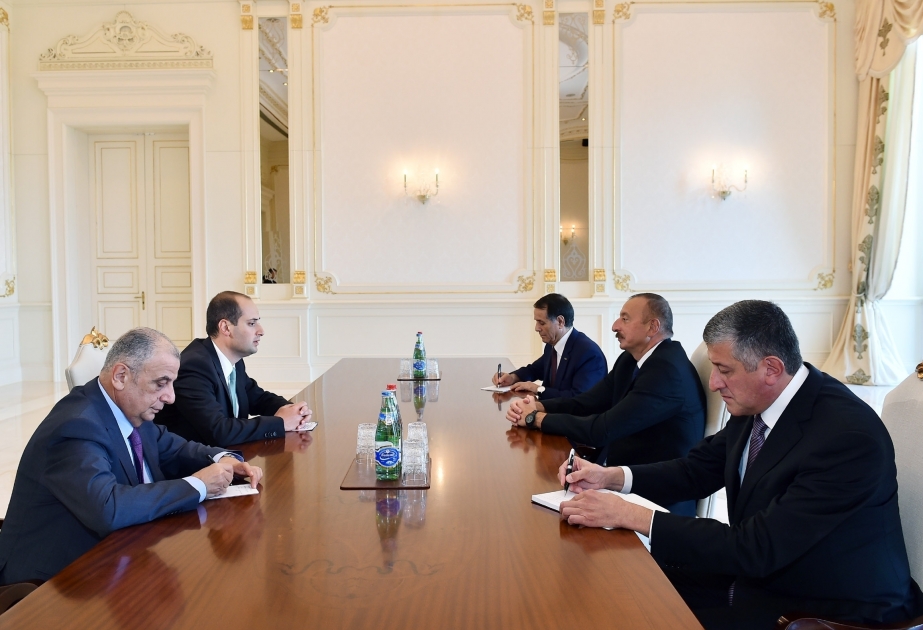 阿塞拜疆总统伊利哈姆·阿利耶夫接见格鲁吉亚外长