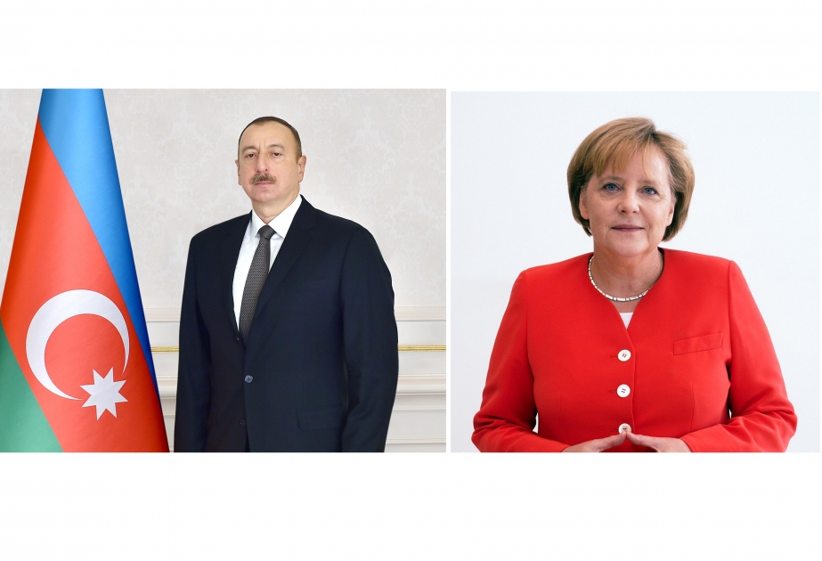 President Ilham Aliyev congratulates Angela Merkel on her alliance`s victory in German parliamentary elections