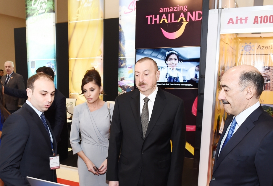 Президент Ильхам Алиев ознакомился с XVII Азербайджанской международной выставкой туризма и путешествий «AITF-2018» ОБНОВЛЕНО