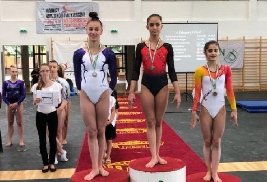 Azerbaijani female gymnast wins bronze in Hungary