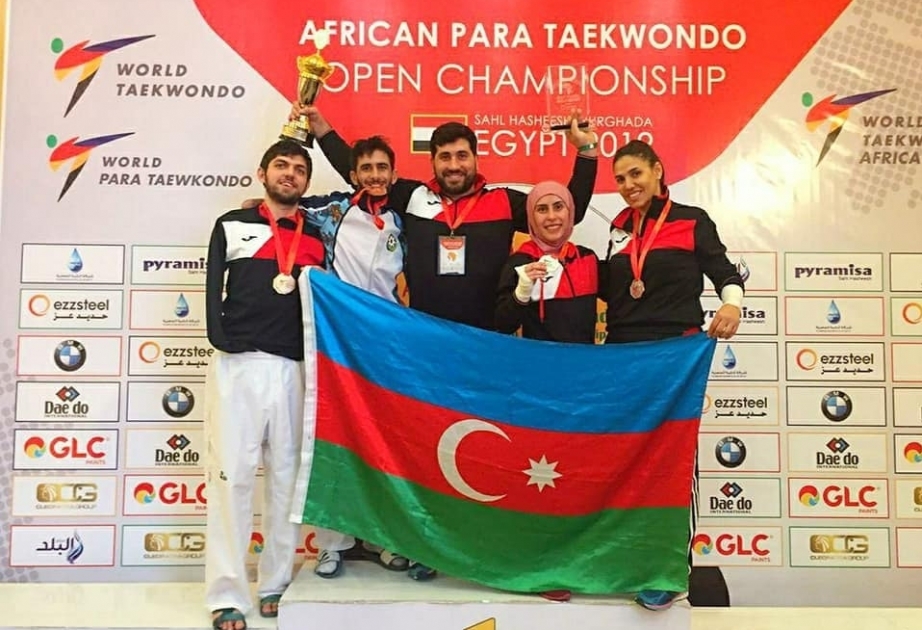 阿塞拜疆跆拳道选手在非洲残疾人跆拳道公开锦标赛上夺得五枚奖牌