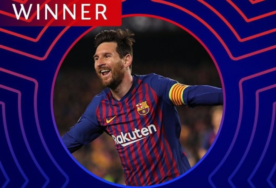 Lionel Messi UEFA Çempionlar Liqasında həftənin ən yaxşı futbolçusu olub