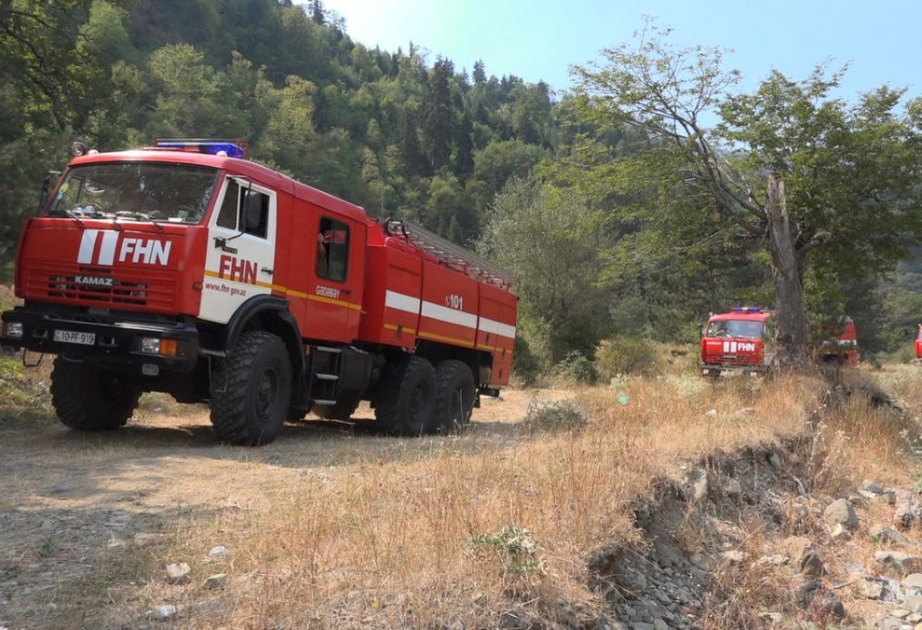 FHN Şamaxı rayonunun Meysəri kəndi yaxınlığındakı yanğının söndürülməsi barədə məlumat yayıb